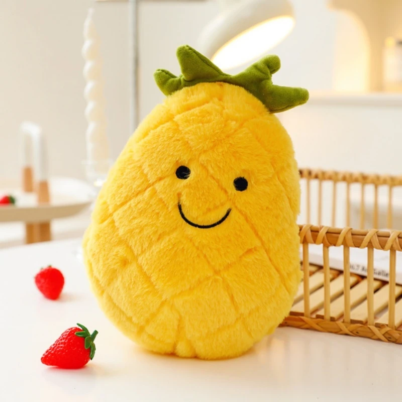 New Arrival Cute Cartoon Fruit Series Plush Doll Cute Vegetable Watermelon Pumpkin Pear Mango Banana Plush Toy Home Decoration