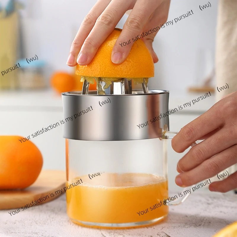 Multifunctional stainless steel manual juicer household portable manual juicing cup peeling corn kernels juicer all-in-one