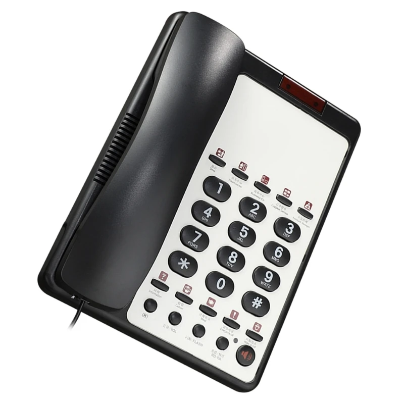 B188B Hotel Front Desk Telephone Fixed Landline Phone with Clear Call Energy Saving for Hotel and Office Use