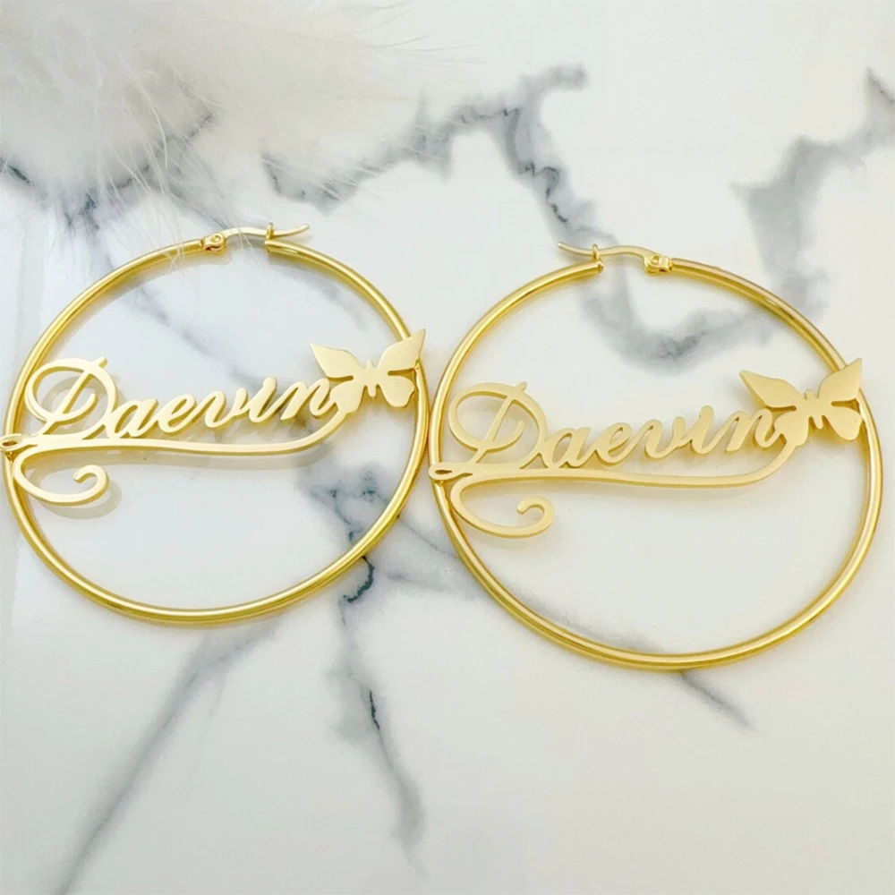 

Серьги-бабочки из нержавеющей стали по индивидуальному заказу, в сочетании с новыми нишевыми и крутыми серьгами в подарок