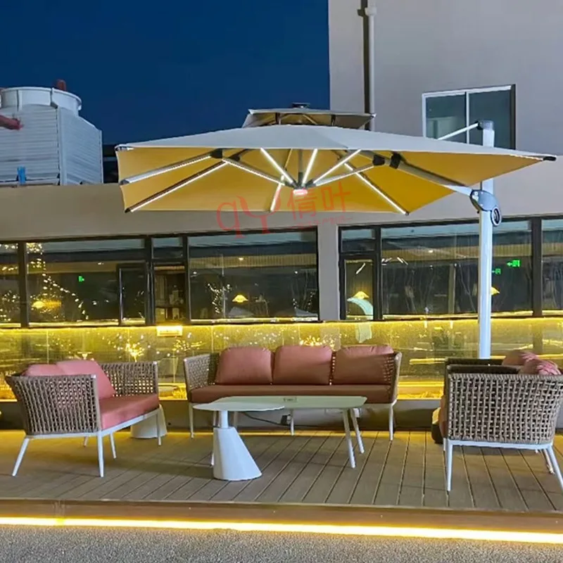 Outdoor Parasol Courtyard Umbrella Rain Villa Garden Large Sun Umbrella Terrace Stall Outdoor Roman Umbrella Manufacturer
