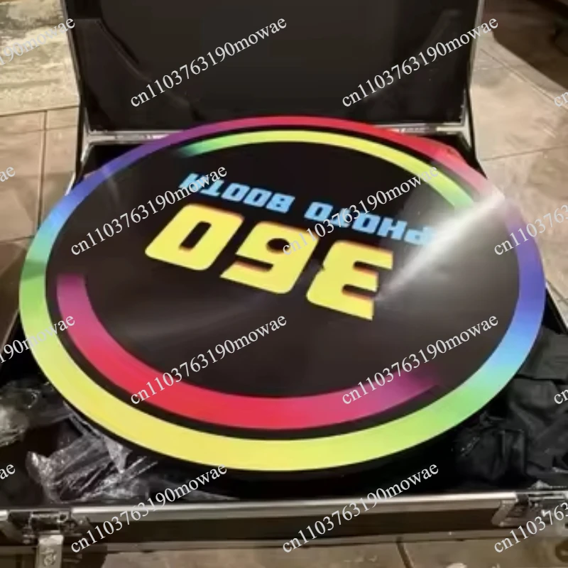 Portable Rugged Metal Stand Round Platform Booth Photo Booth 360 Degree Camera for Wedding Events