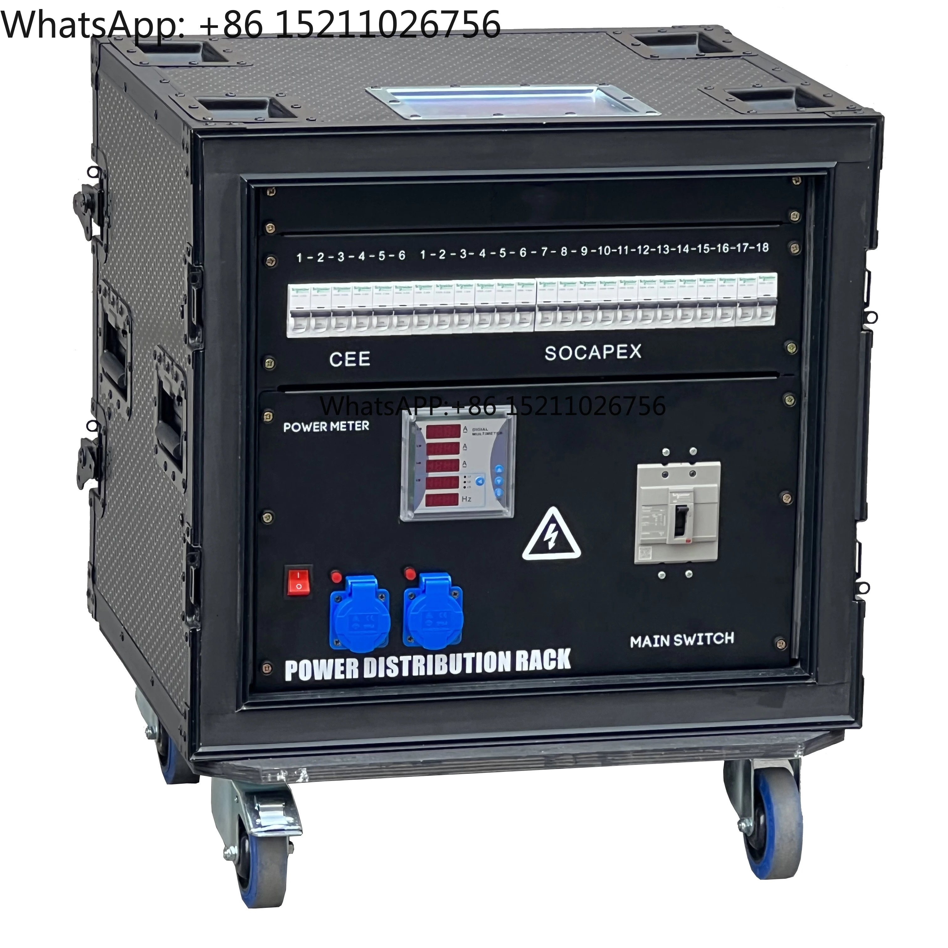 380V Audio Lighting Power Distribution Equipment 63A Socapex Electric Supply Power Box