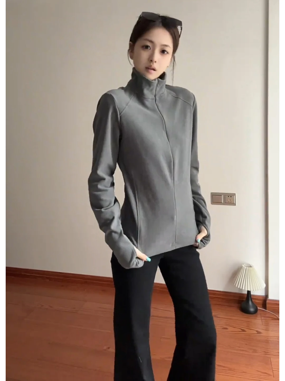 

Мужская зимняя термофутболка Cleanfit с высоким воротником, двусторонняя, на молнии, с длинным рукавом, из флиса