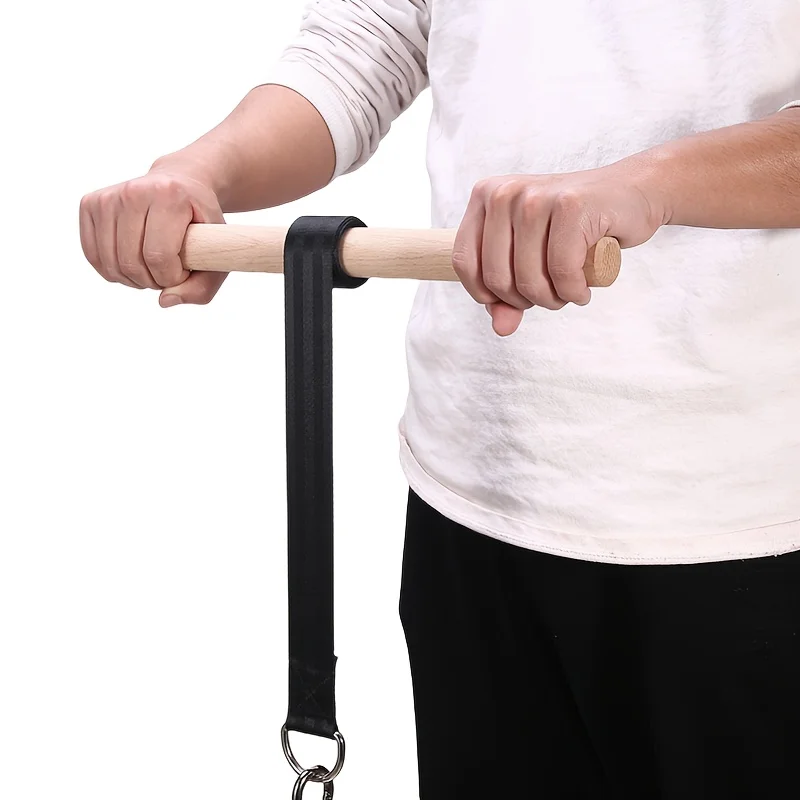 Forearm Strengthener Forearm Exerciser Wrist Roller W/ Wooden Handle Forearm Strength Trainer for Grip Strength Muscle Building