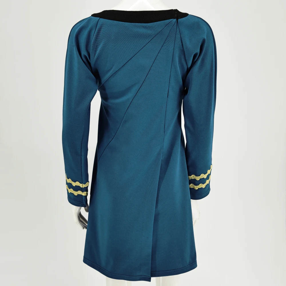 Starreks Cosplay Uniform Cosplay ST Female Duty Uniform Blue Dress Cosplay Costumes