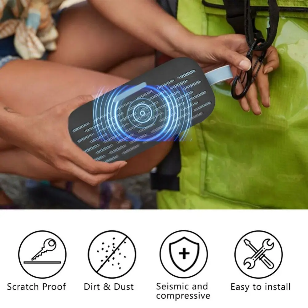 Silicone Bluetooth Speaker Cover Shockproof Soft Protective Case Anti-Fall Portable Sleeve for Bose SoundLink Flex Travel - Image 4