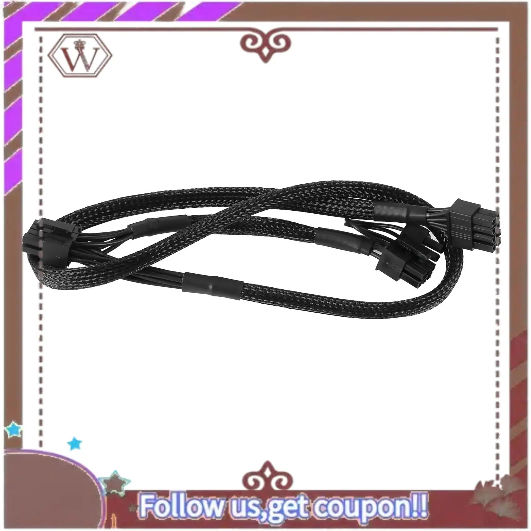 أحدث 2X PCI-E المزدوج 8Pin إلى 8Pin (6 + 2Pin) كابل إمداد الطاقة المعياري لـ Corsair RM1000X RM550X 650X 750X 850X