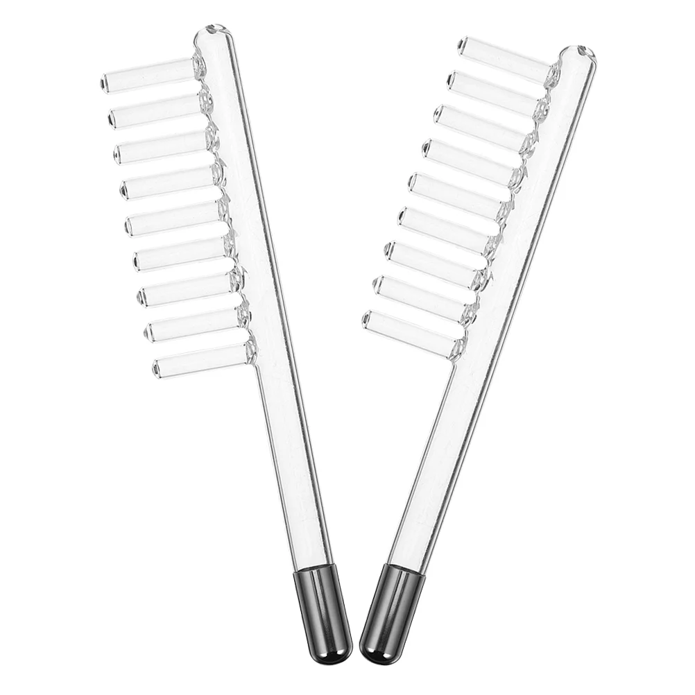 Electrotherapy Instrument Accessories High Frequency Hair Comb Device Spare Parts Glass Attachment