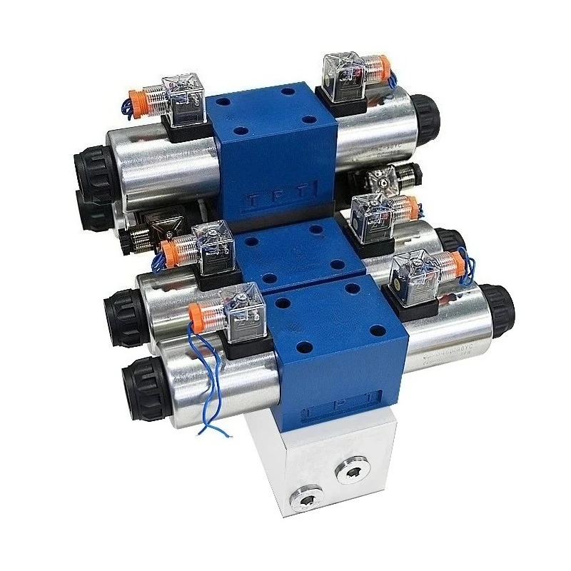 Hydraulic solenoid valve group agricultural tractor multi-channel electronic control