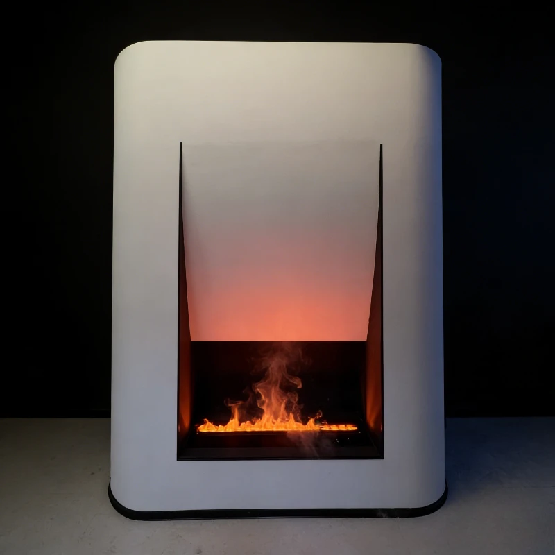 3D Atomized Water Vapor Fireplace,Vent-Free,No Chimney Needed,Easy Setup,Safe,Flame-Free Design Auto Humidity TUYA APP Fireplace