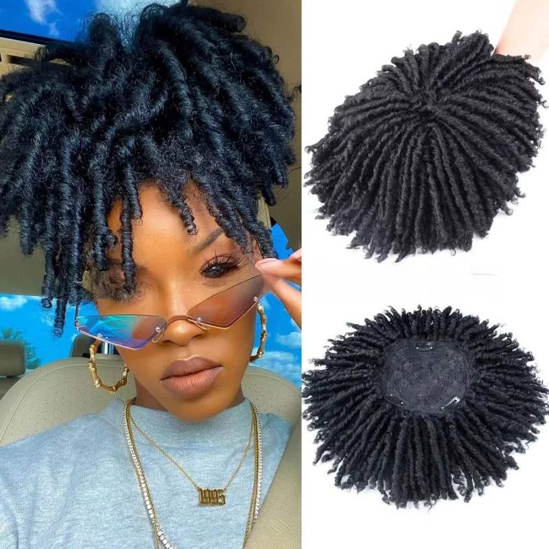 

Chemical Fiber WigDreadlocks toupee wigsHollow Curler Chemical Fiber Dirty Braid Synthetic Wig