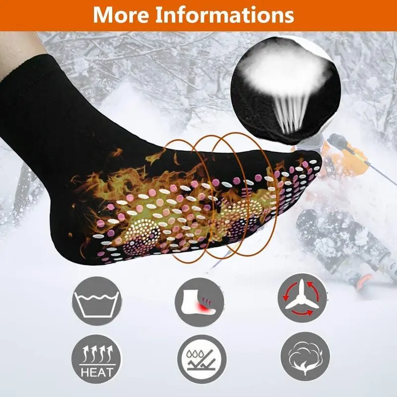 Tourmaline Slimming Health Sock Self Heating SocksMagnetic Self-Heating SocksFoot Massage Thermotherapeutic Sock New