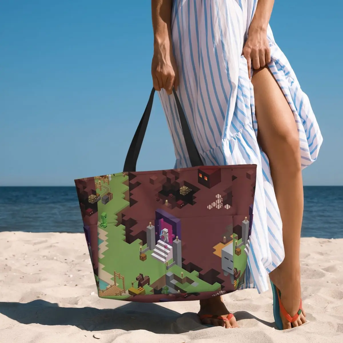 

Exploring New Worlds Beach Tote Bag Sport Gym Yoga Duffle Large Tote Bag Women Travel Bag Fitness bag