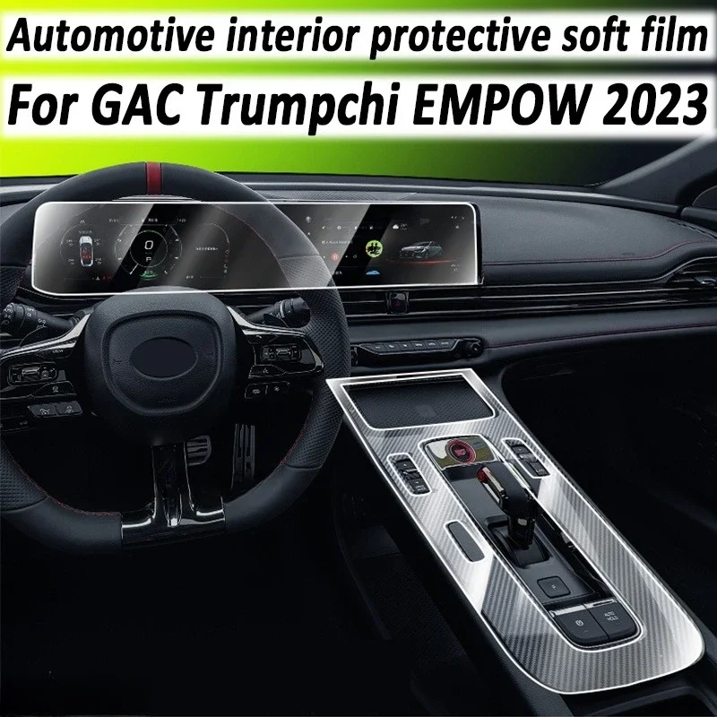 

For GAC Trumpchi EMPOW 2023 Gear Panel Navigation Automotive Interior Screen Protective Film TPU Anti-Scratch Sticker Protect