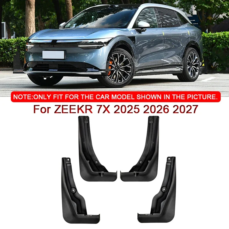 

For ZEEKR 7X 2025 2026 2027 Car Styling ABS Car Mud Flaps Splash Guard Mudguards MudFlaps Front Rear Fender Auto Accessories