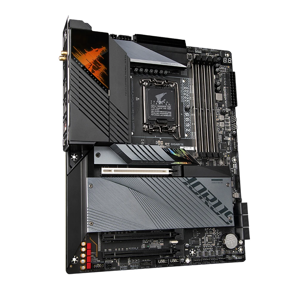 Gigabyte Z690 AORUS ULTRA Motherboard uses the Intel Z690 Chipset LGA1700 Socket Support i9-12900K 12900T i7-12700K DDR5 ATX