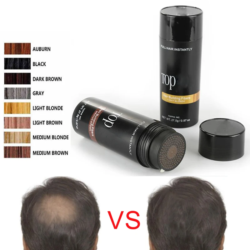 27.5g Hair Fibers Keratin Thickening Spray Hair Building Fibers Instant Regrowth Powders Hair Growth Product For Men