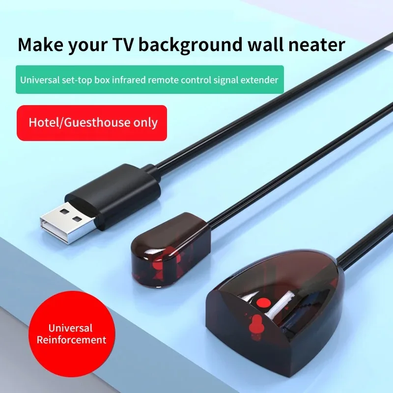 Infrared IR Remote Extender Repeater Receiver  For TV Set Box DVD PVR USB Port Adapter IR transmitter  with 3.5mm jack plug