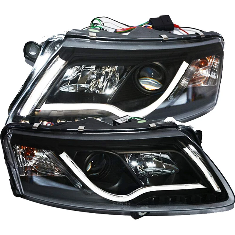 

For Audi A6L LED Strip Head Lights Car Front Lamp 2004 to 2008 Year SN