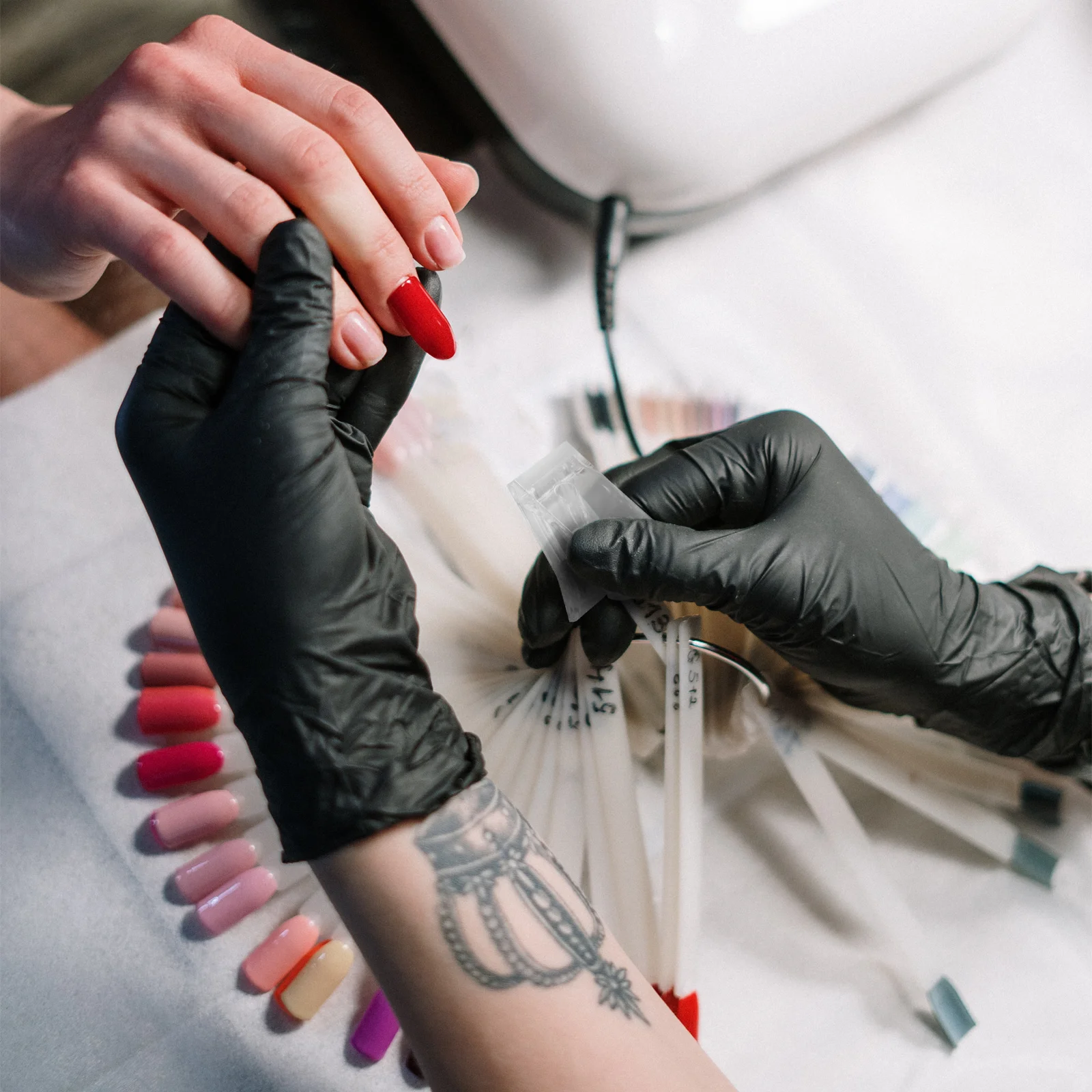 20 قطعة مجموعة أدوات مانيكير البلاستيك إصبع تمديد المشابك مسمار المقص شفافة مسمار الفن تمديد عدة ل أداة تشذيب الأظافر كاذبة #5