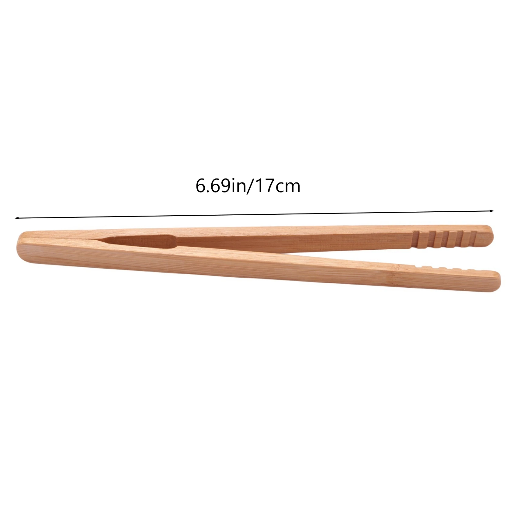 ABGG-48PCS Bamboo Toaster Tongs, 7 Inch Wood Kitchen Tongs, Reusable Wood Cooking Tongs, For Toast, Cooking, Bread, Fruit Tea