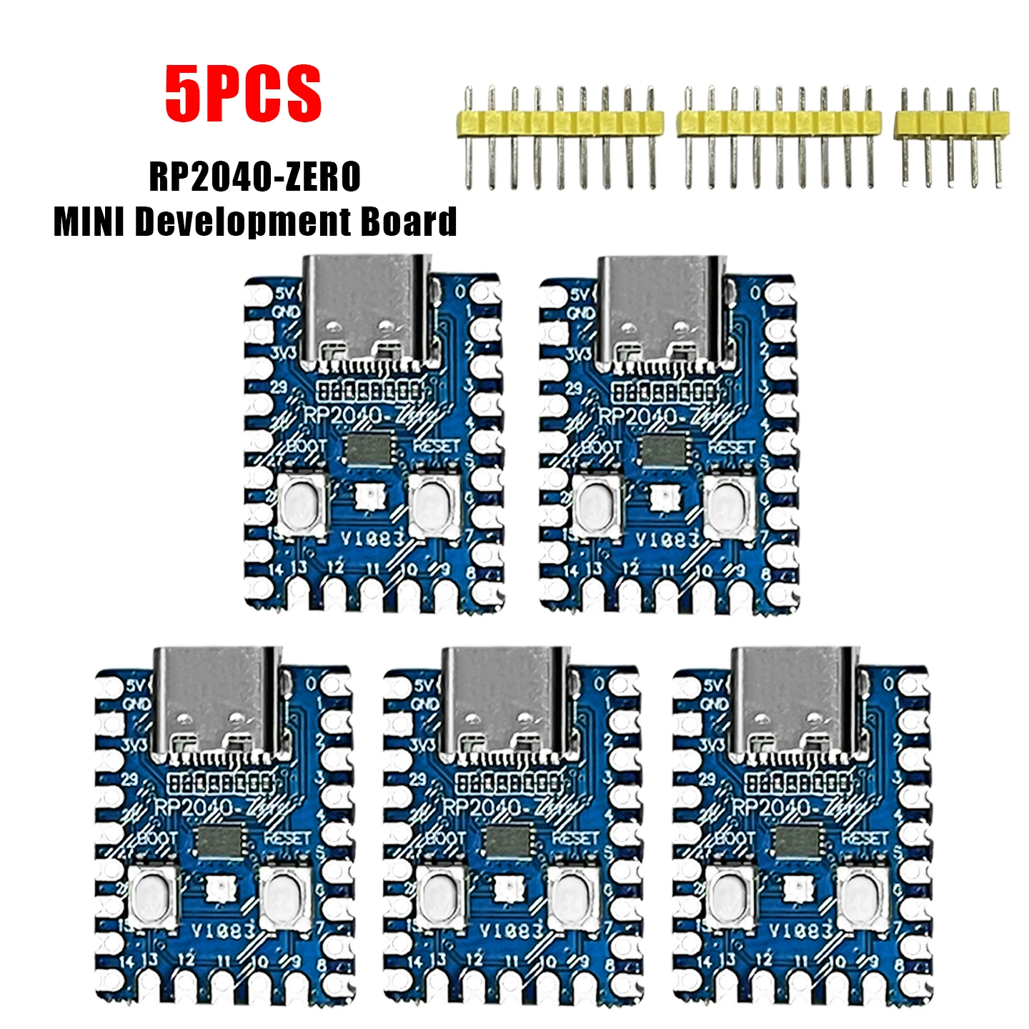 1-10PCS RP2040-Zero RP2040 voor Raspberry Pi Microcontroller PICO Development Board Dual-core Cortex M0 + Processor 2MB Flash XCW