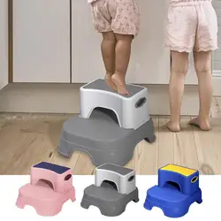 Double Layer Toddler Step Stool, Desmontar em um segundo, esteira antiderrapante, design íntimo, corrimão para cozinha, suprimentos de banheiro