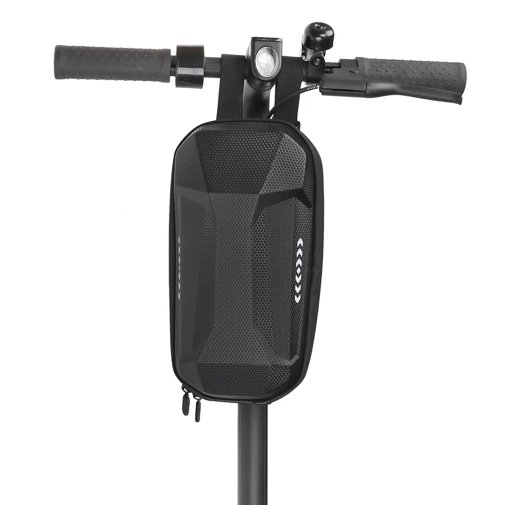 

Передняя подвесная сумка для хранения электрического скутера 2л/3л, водонепроницаемая сумка из ЭВА с твердым корпусом, черная сумка для электронного скутера большой емкости