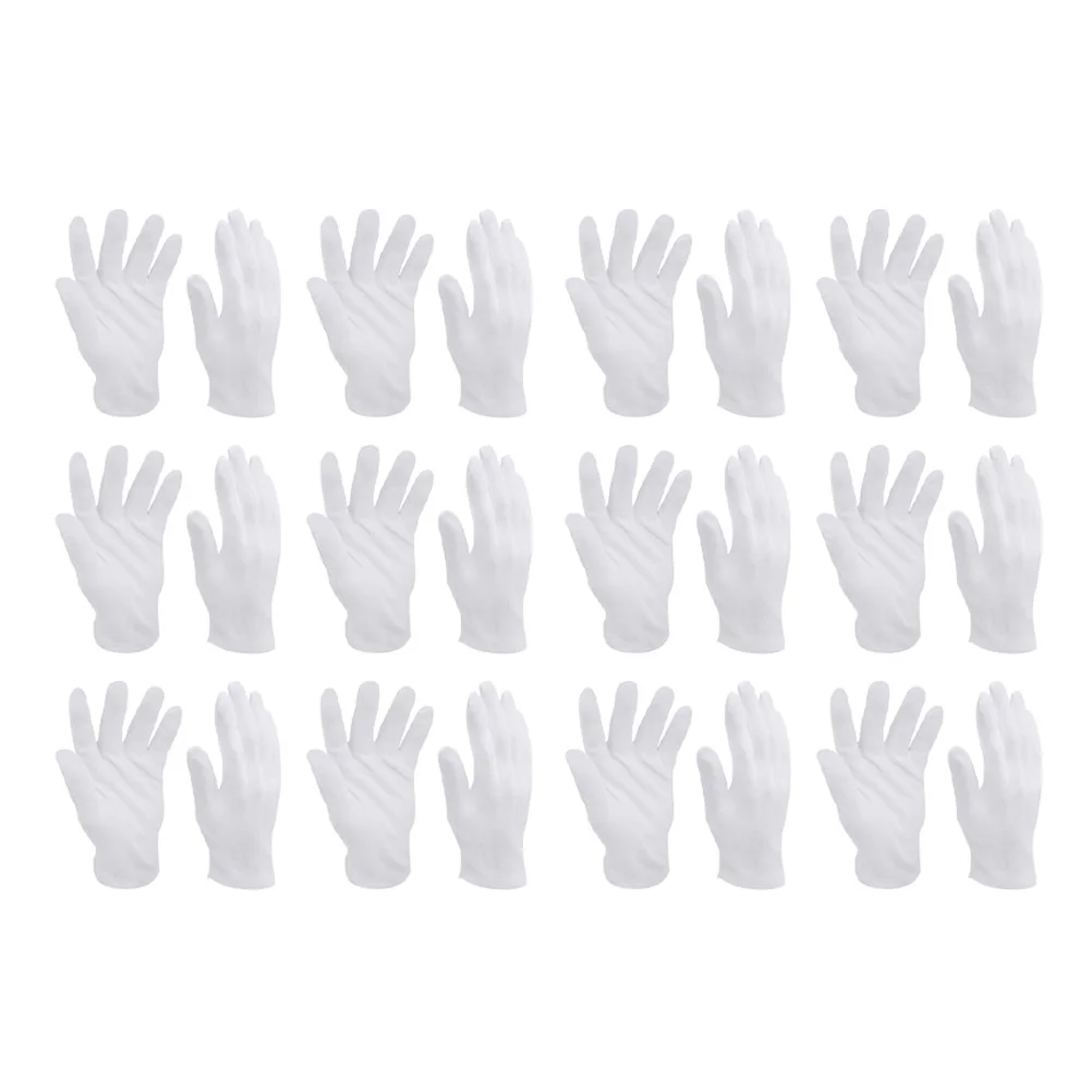 

12 Pairs Hand Guard Pure Cotton Labor-insured Gloves Work Practical