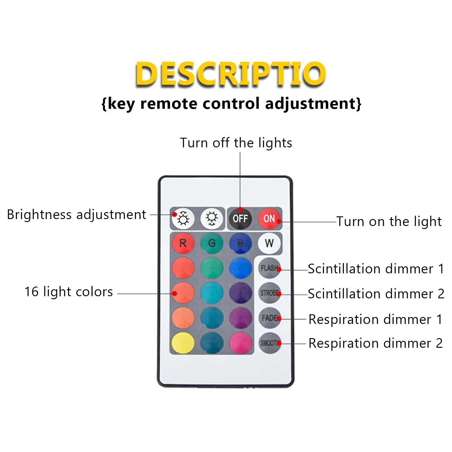 Ocean Wave Aurora Projector Light Remote 16 Colors RGB Dimmable Water Ripple Flame Crystal Lamp for Living Room Study Bedroom
