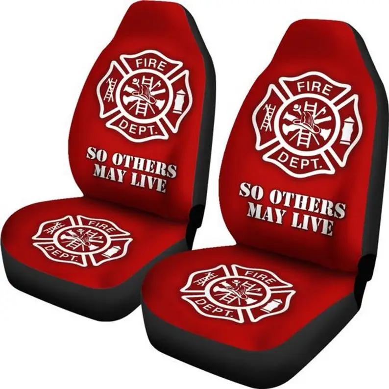 Firefighter Gift, So Others May Live, Thin Red Line -Car Seat Covers, Car Accessories, Gift for Her, Custom Seat Covers, Custom