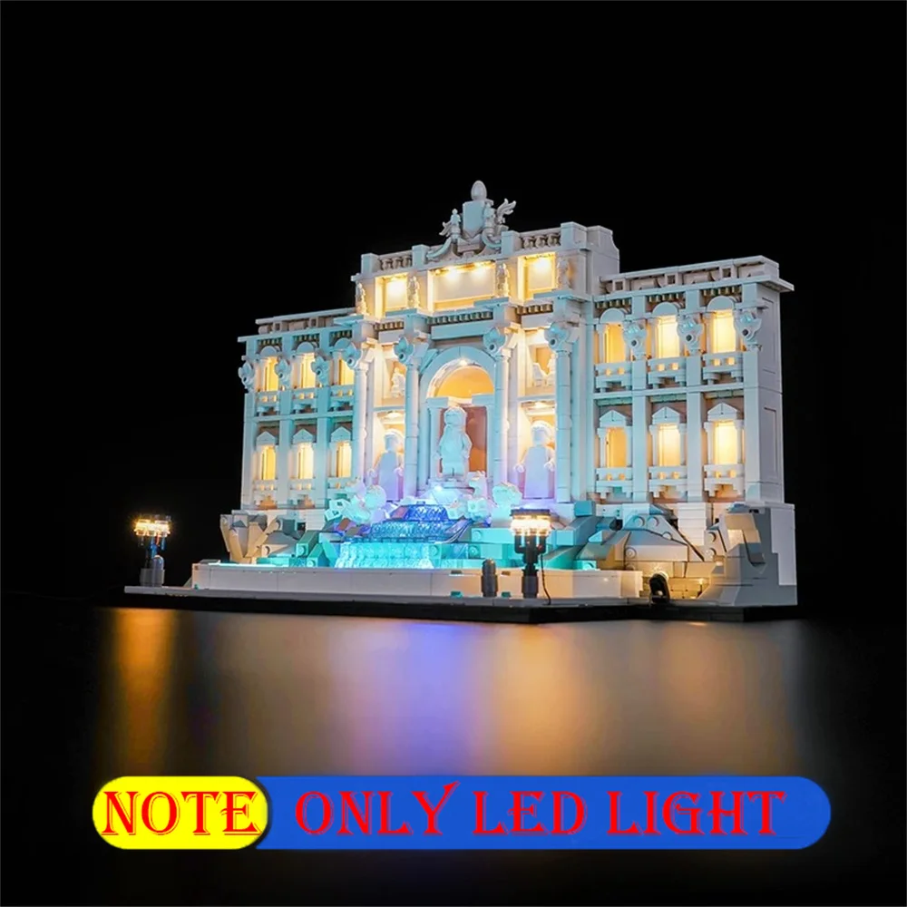 Lighting Set For 21062 Trevi Fountain Architecture Art And Crafts Series Not Include Building Block(Only Led Light Kit)