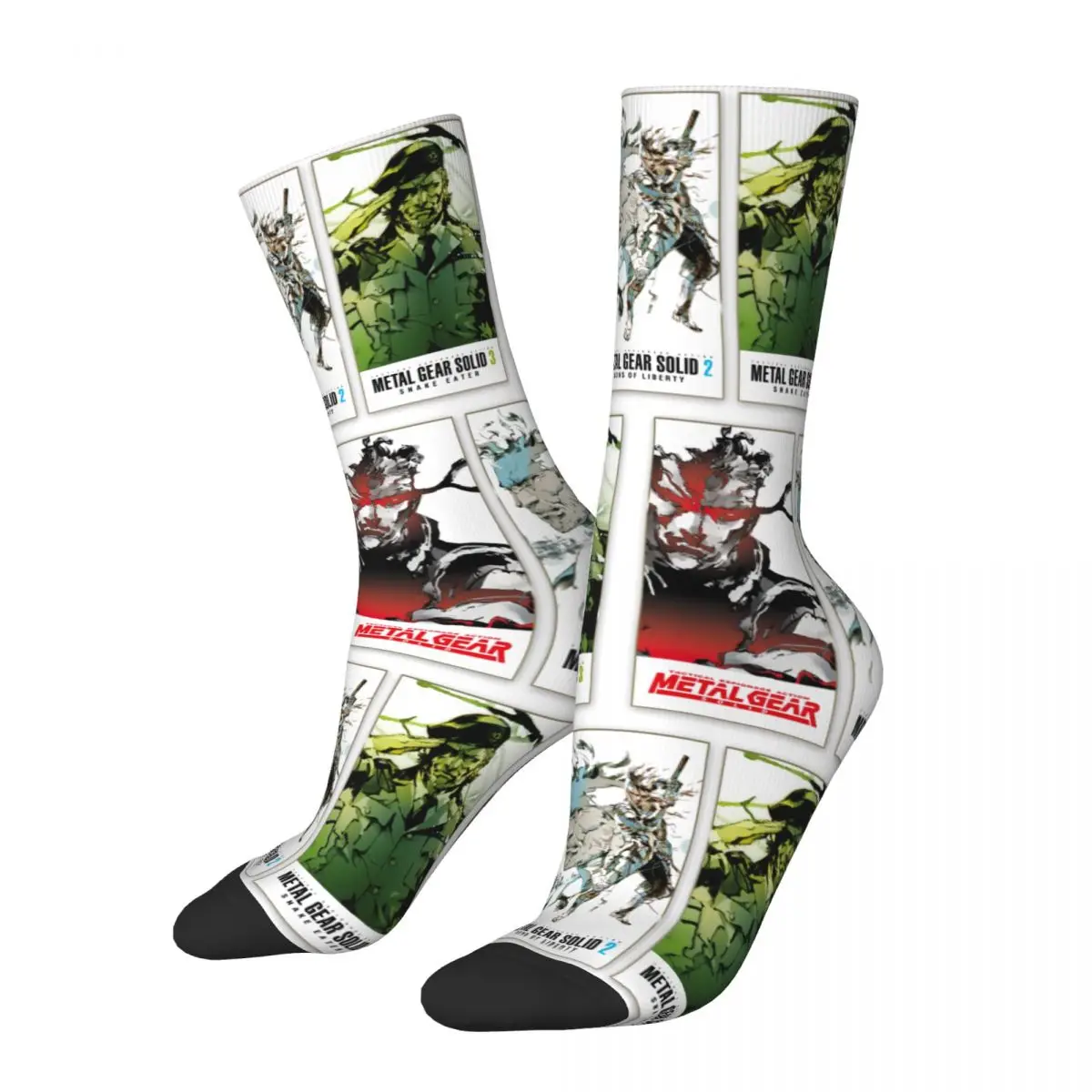 MGS1 Solid Snake Game Men and Women printing Socks,fashion Applicable throughout the year Dressing Gift