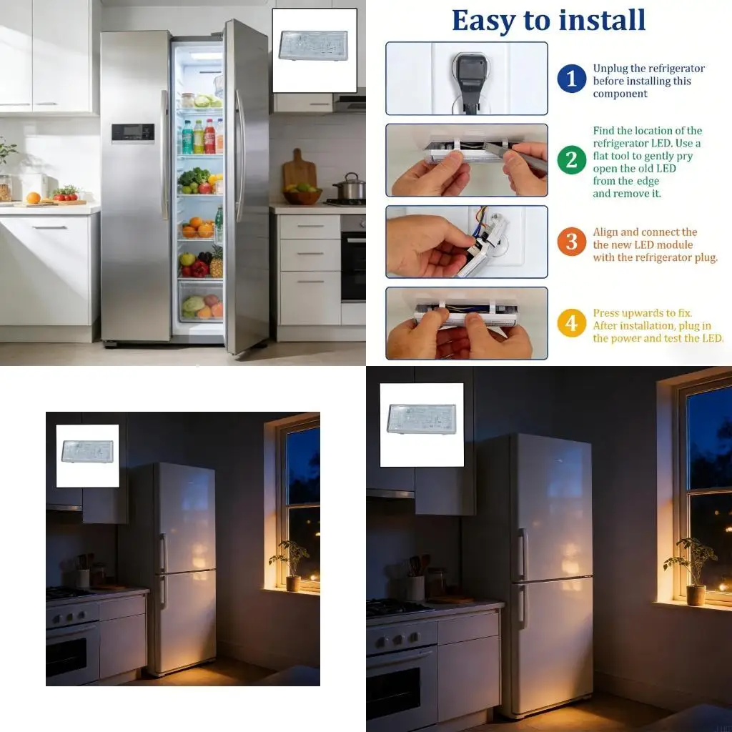 J1HF Strong ABS Plastic Refrigerator LED Light Component Simple Arrange Process