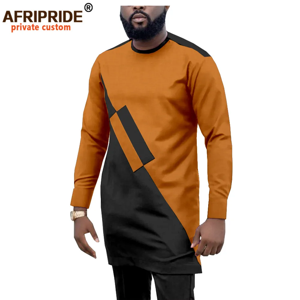 2024 Dashiki Men Tracksuit 2 Piece African Shirts and Ankara Pants Suits Plus Size Outwear Clothes Wear AFRIPRIDE A1916057