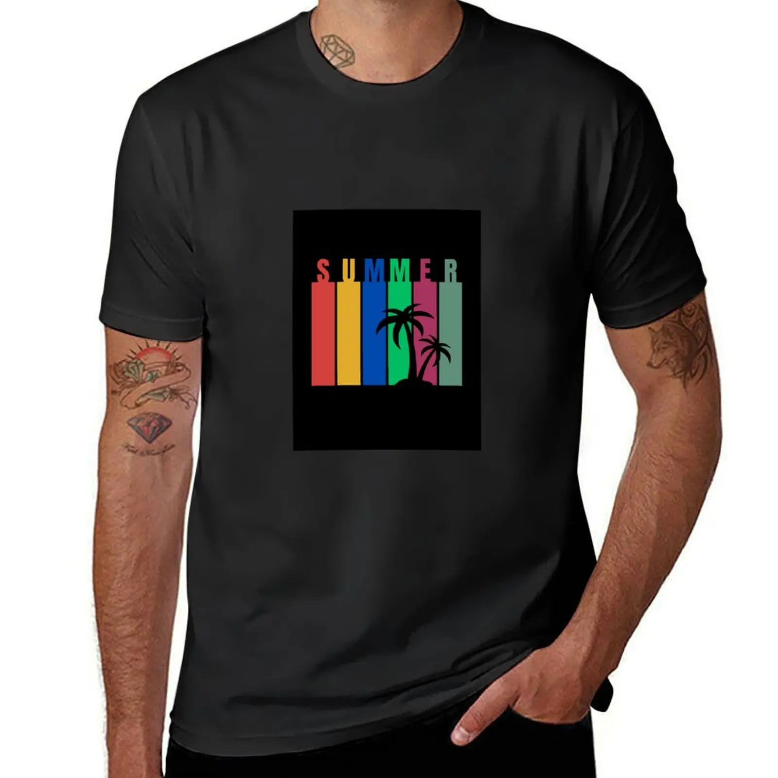 summer T-Shirt korean fashion plus size tops Men's t-shirts