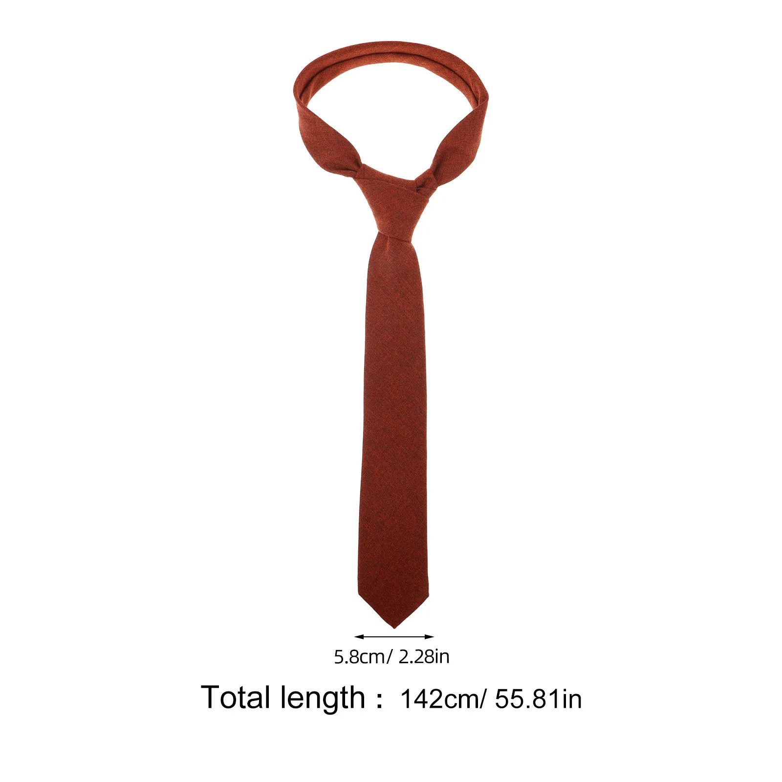 남성용 순수 오렌지 넥타이 빈티지 정장 넥타이 사무실 정장 웨딩 파티 장식용 넥타이 패션