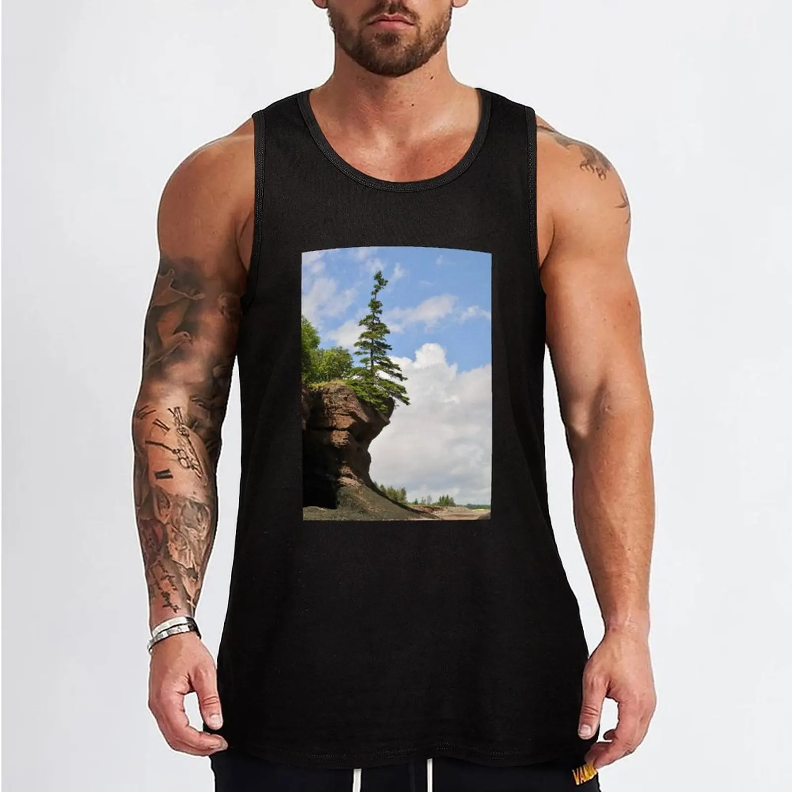 Hopewell Rocks, New Brunswick, Canada Tank Top sleeveless Male clothes