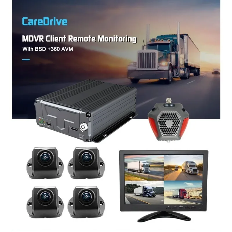 CareDrive 3g 4g Gps Wifi Car Dvr Car 360 Camera Bird View Bsd Blind Area Monitoring System 3