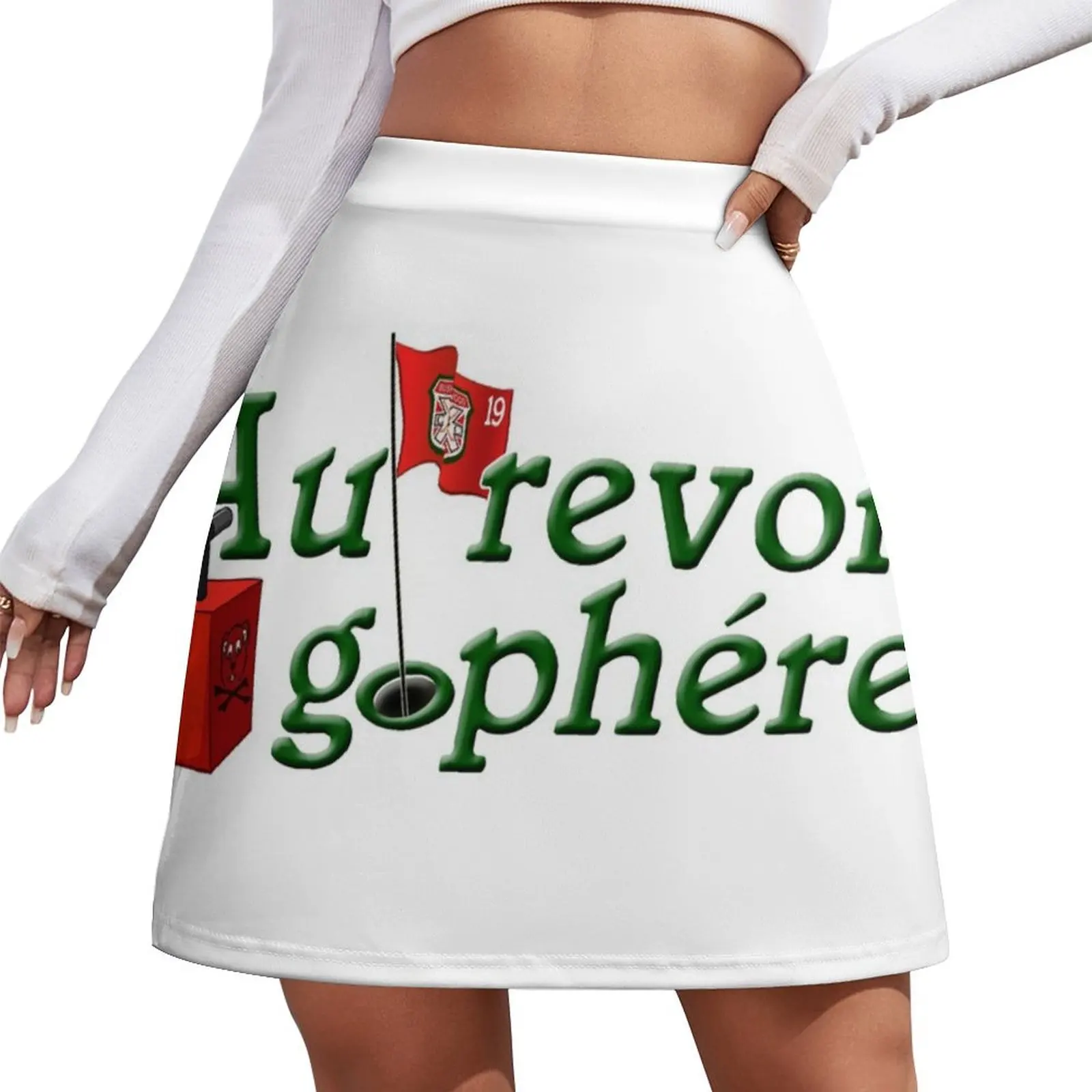 

Au Revoir Gopher Mini Skirt Skirt shorts short skirts for women Skort for women clothes for woman Mini Skirt