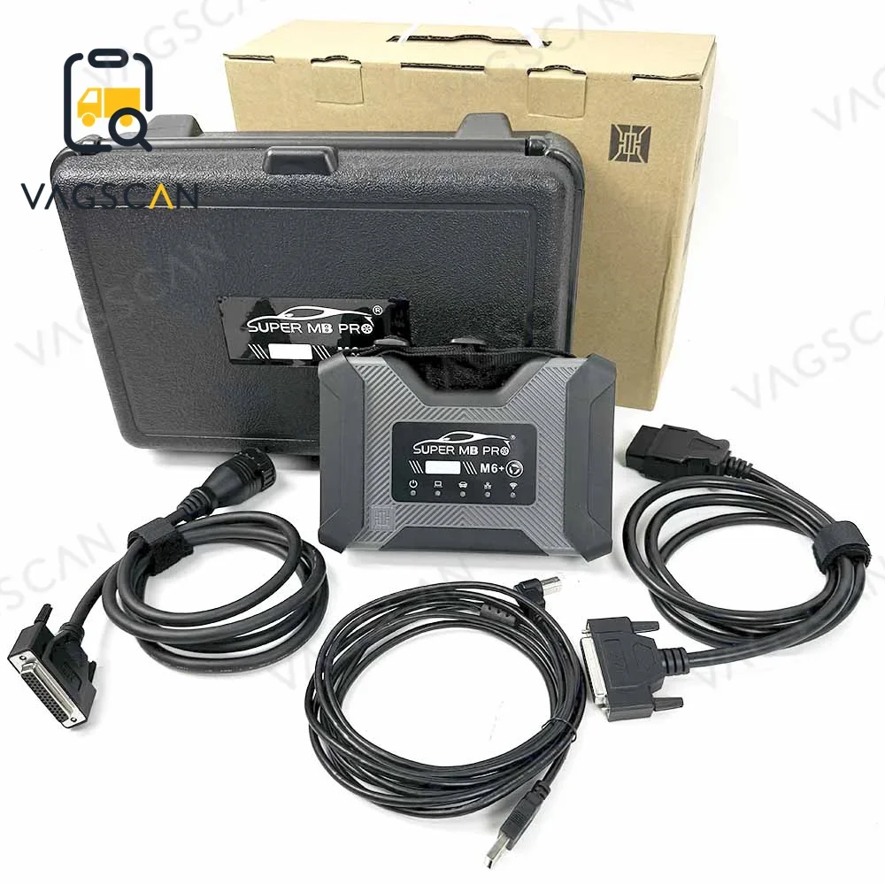 

SUPER MB PRO M6+ Беспроводной инструмент диагностики звезды для планшетного ПК FZ-G1 с мультиплексором + Lan + OBD2 16-контактный основной тест с твердотельным накопителем