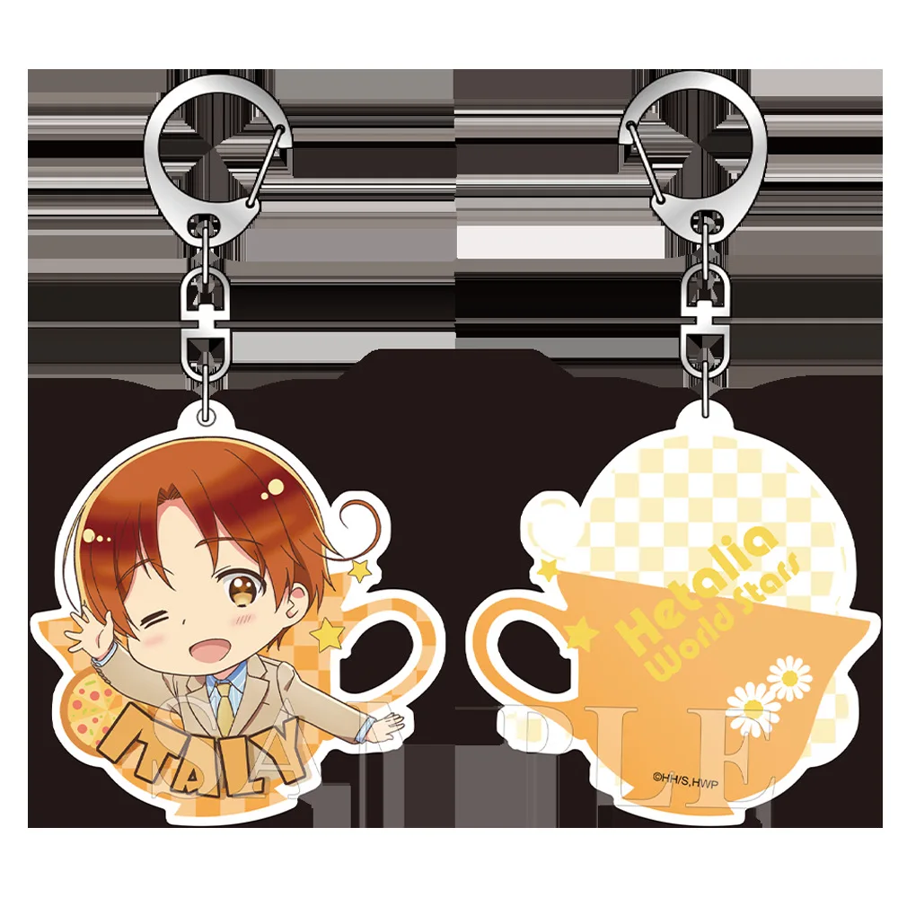 Hetalia World Stars Axis Powers Heroes Alfred Arthur Francis Bonofva Matthew Ludwig China Officiële autorisatie Qver sleutelhanger