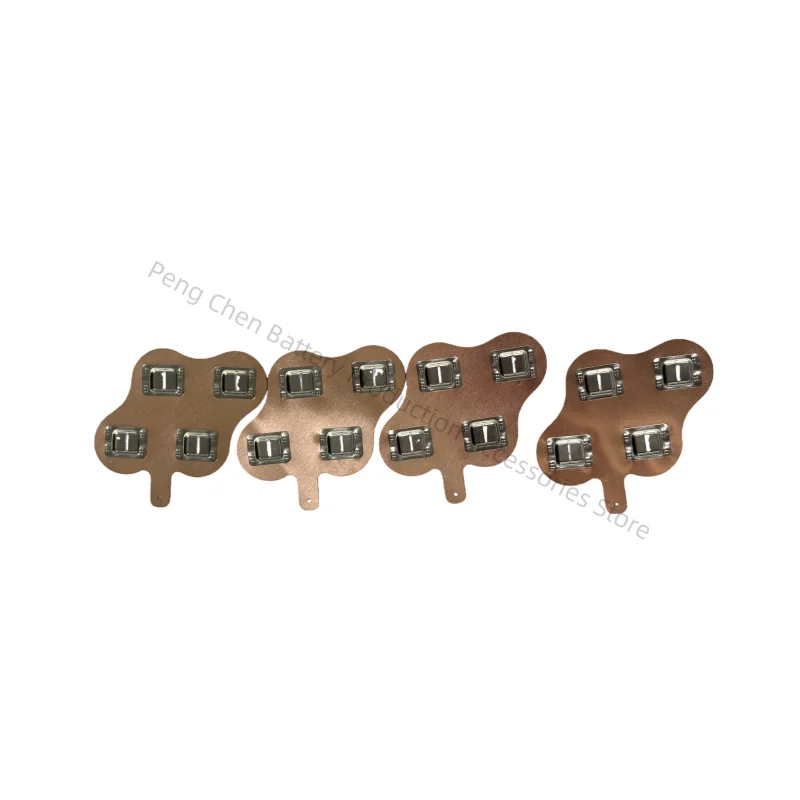 Spot-Welded Sandwich Copper Busbar 2*2P Honeycomb Arrangement Small Ears 0.3mm Battery Copper-Nickel Composite Strip Connector