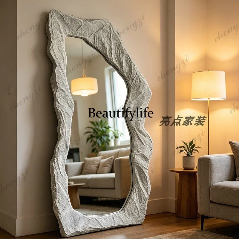 H132 fitting mirror irregular cloakroom floor mirror dressing mirror