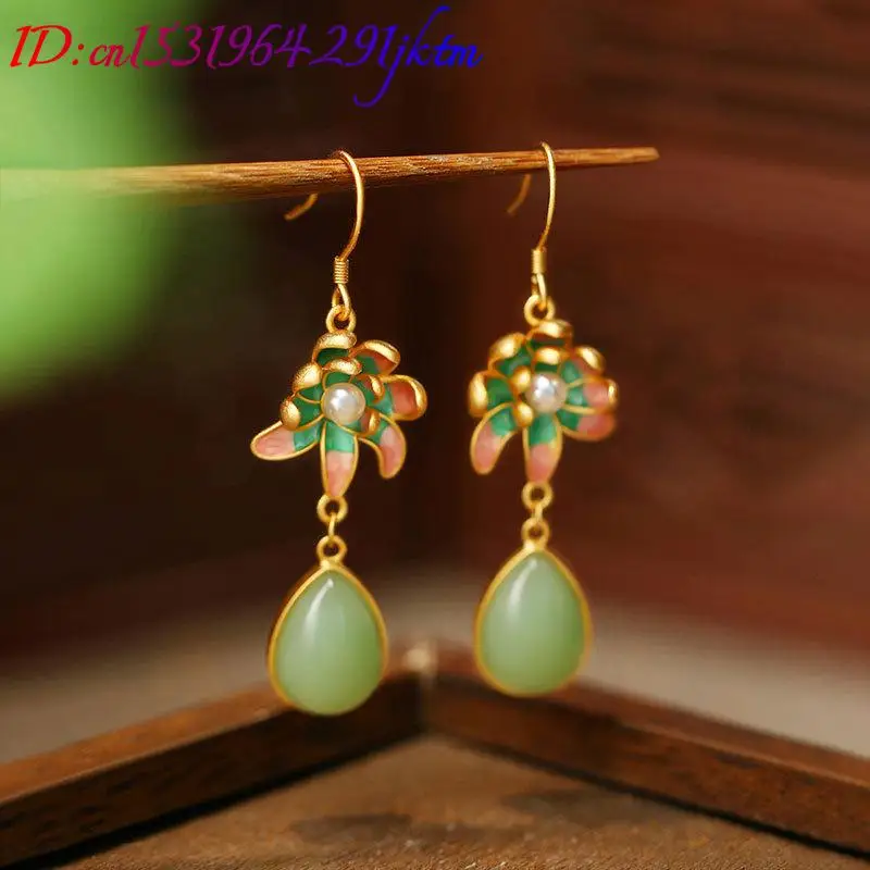 Groene natuurlijke jade oorbel - Gold Plated Jewelry recensie en prijs