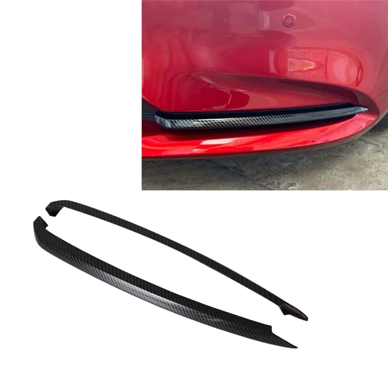 

Fog Lamp Decorative Eyebrow Carbon Fiber Pattern Strips For Car Front Bumper For Mazda 6 Atenza M6 2019-2020