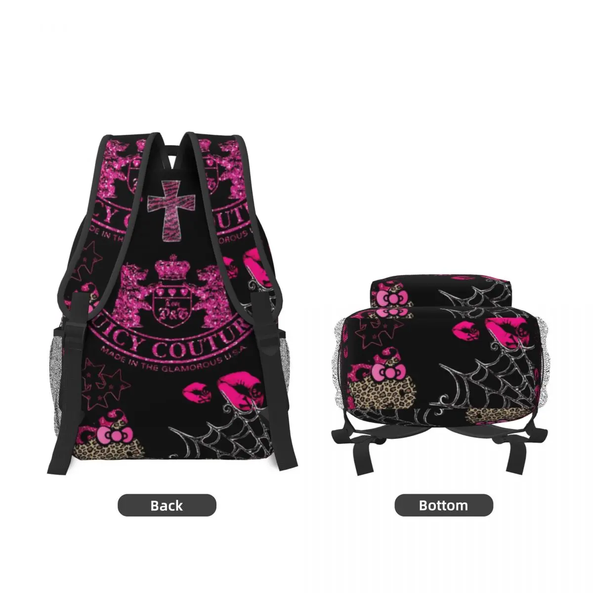 Hot-Sale-Like-Juicy-Couture-Style New Fashionable Pattern School Bag Print Lightweight Backpack 17in