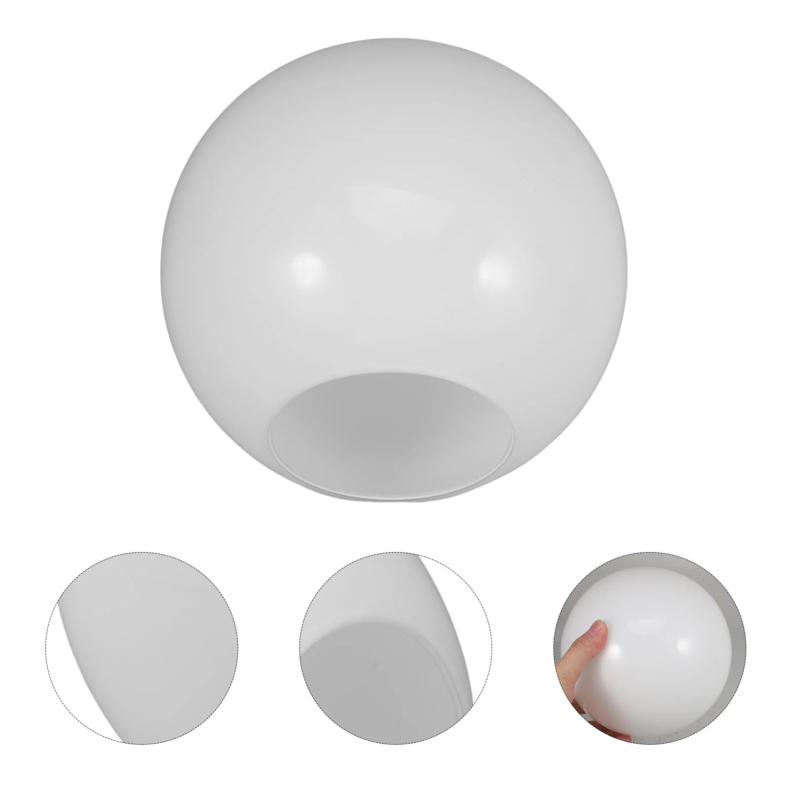 

Glass Lampshade Round Milky White E27 Compatible with Pendant Floor Table Lamps Wall Sconce Lighting Fixture Replacement Globe