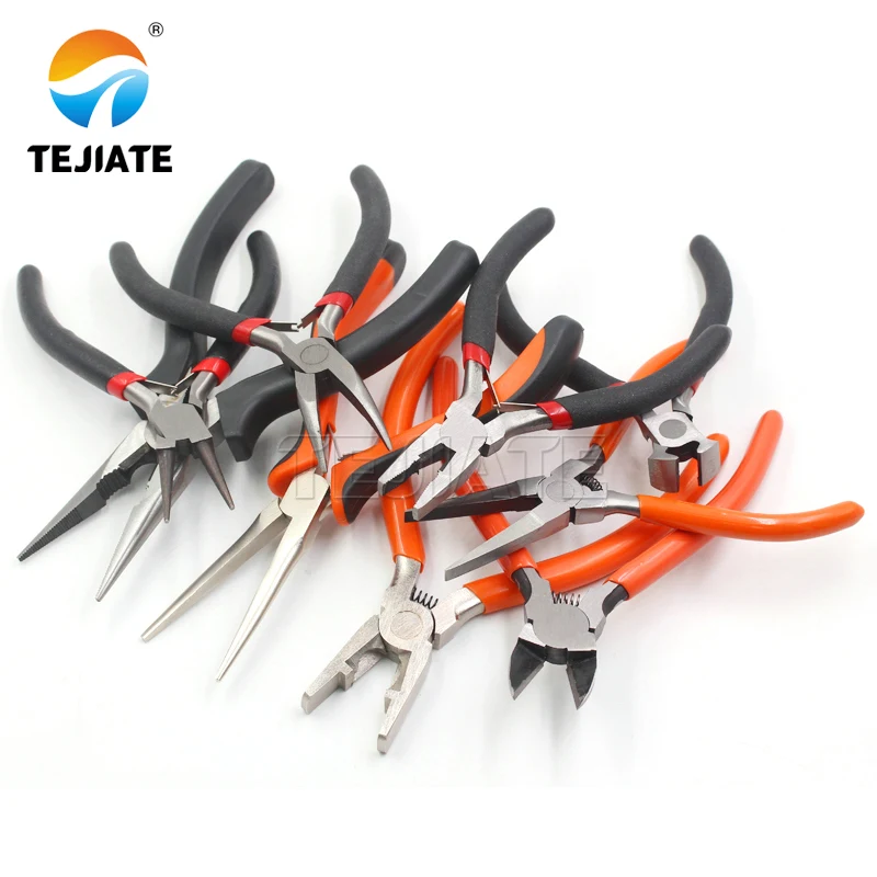 Pliers oblique mouth water mouth sharp toothless sharp flat mouth flat top vise curved nose pliers
